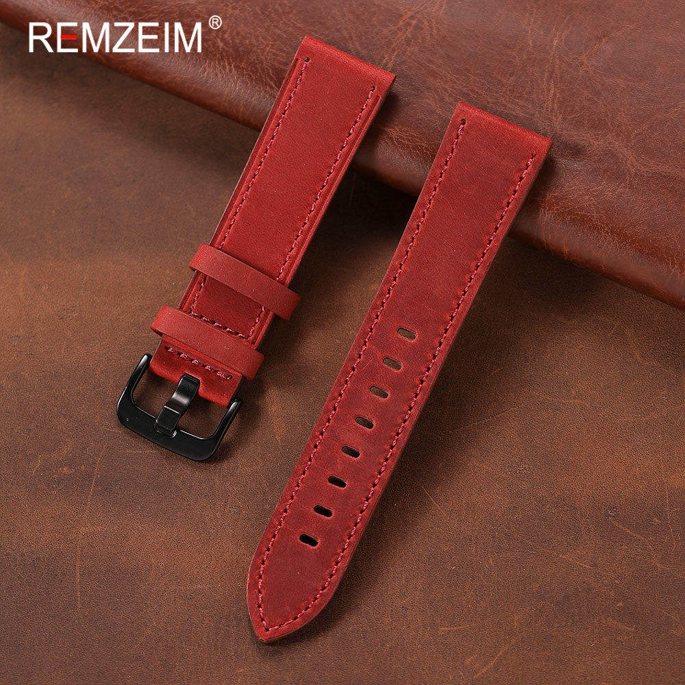 Suede Strap Watch - Classic Men's Crazy Horse Leather Watch