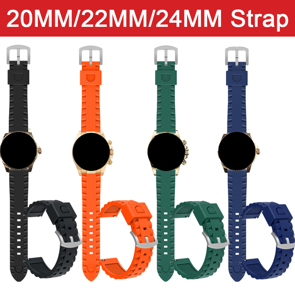 Soft Silicone Strap For 20mm 2 - đánh giá và giá Silicone Watch Band 22Mm