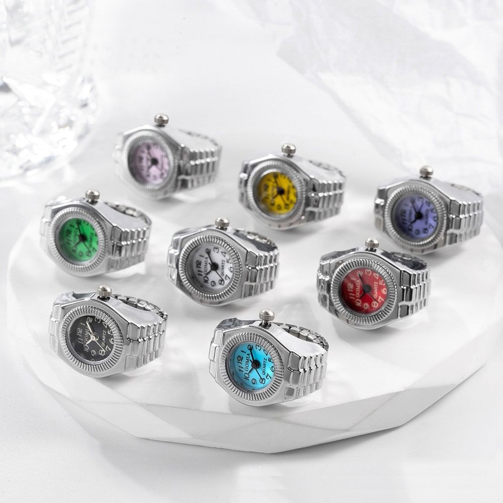 Punk Mini Finger Watch Rings C - đánh giá và giá Canvas Strap Watch
