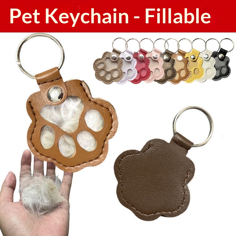 Dog Hair Collector Keychain Le - đánh giá và giá Leather Strap Quick Release