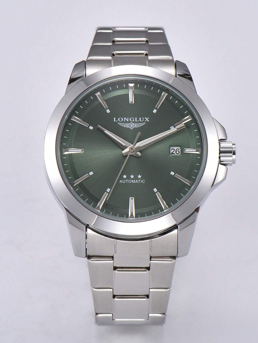 LONGLUX 1pc Men's Automatic Me - đánh giá và giá Butterfly Clasp Deployant