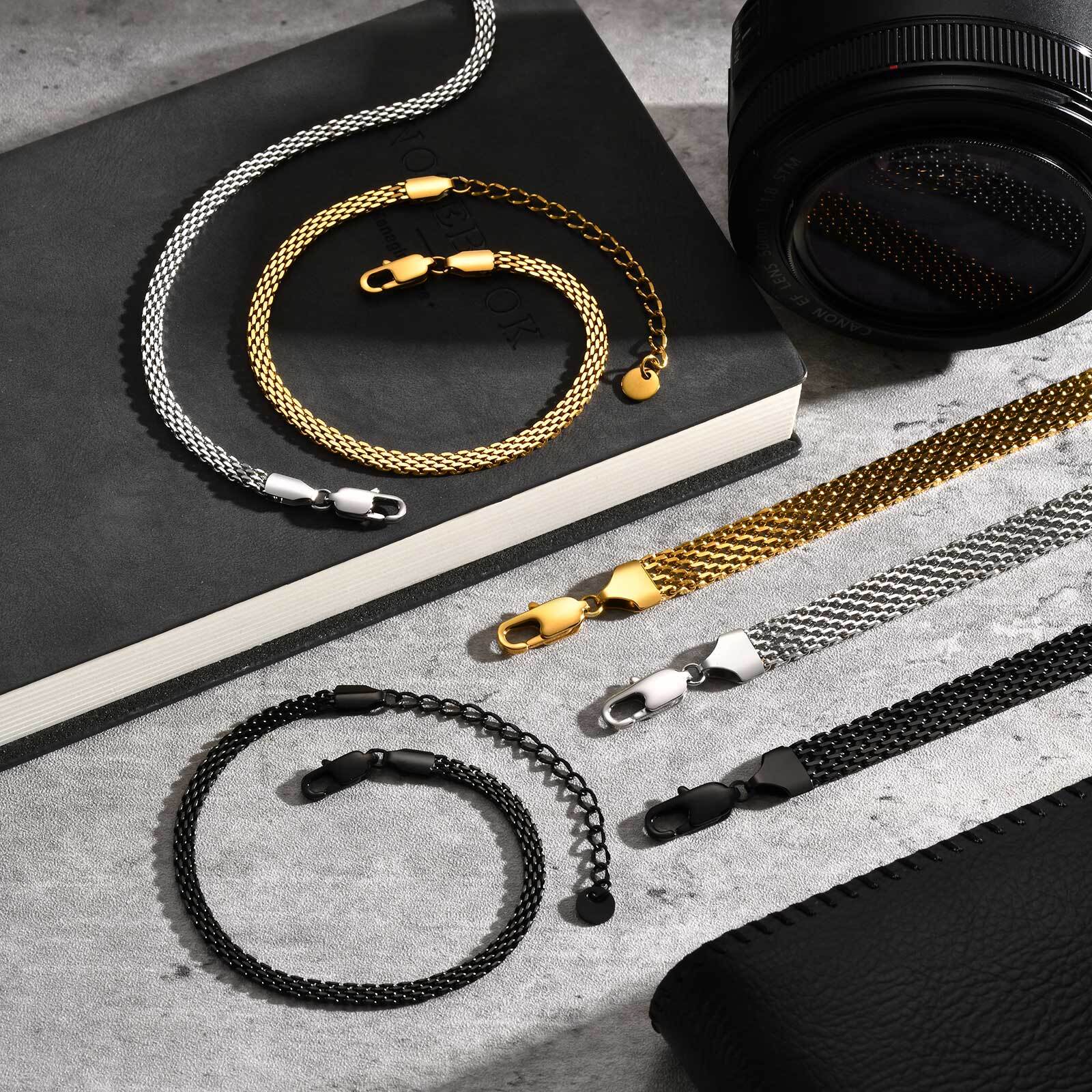 3/8mm Mesh Strap Chain Bracele - đánh giá và giá Mesh Strap Metal