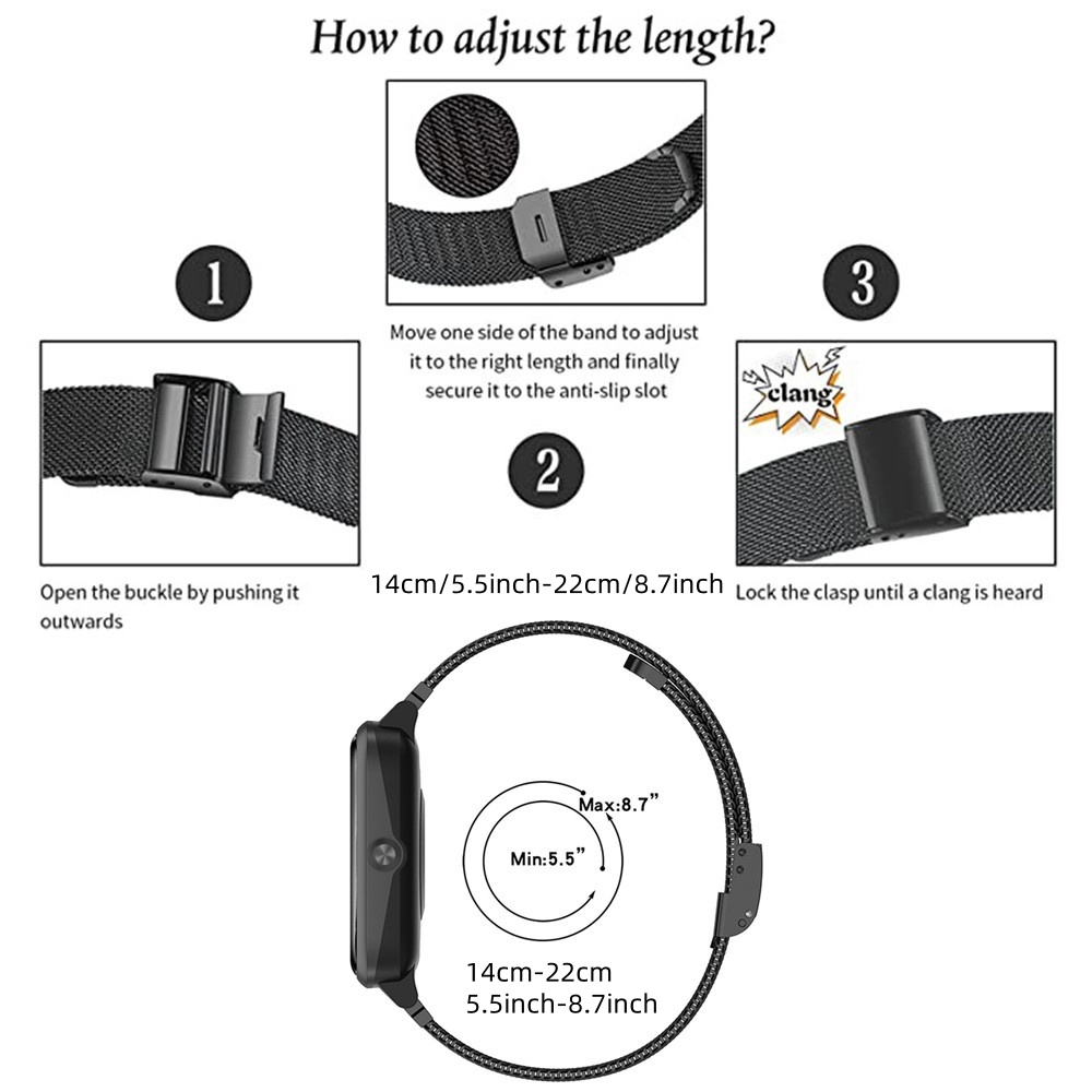 Metal Bands for OPPO Watch 41m - đánh giá và giá Mesh Strap Metal