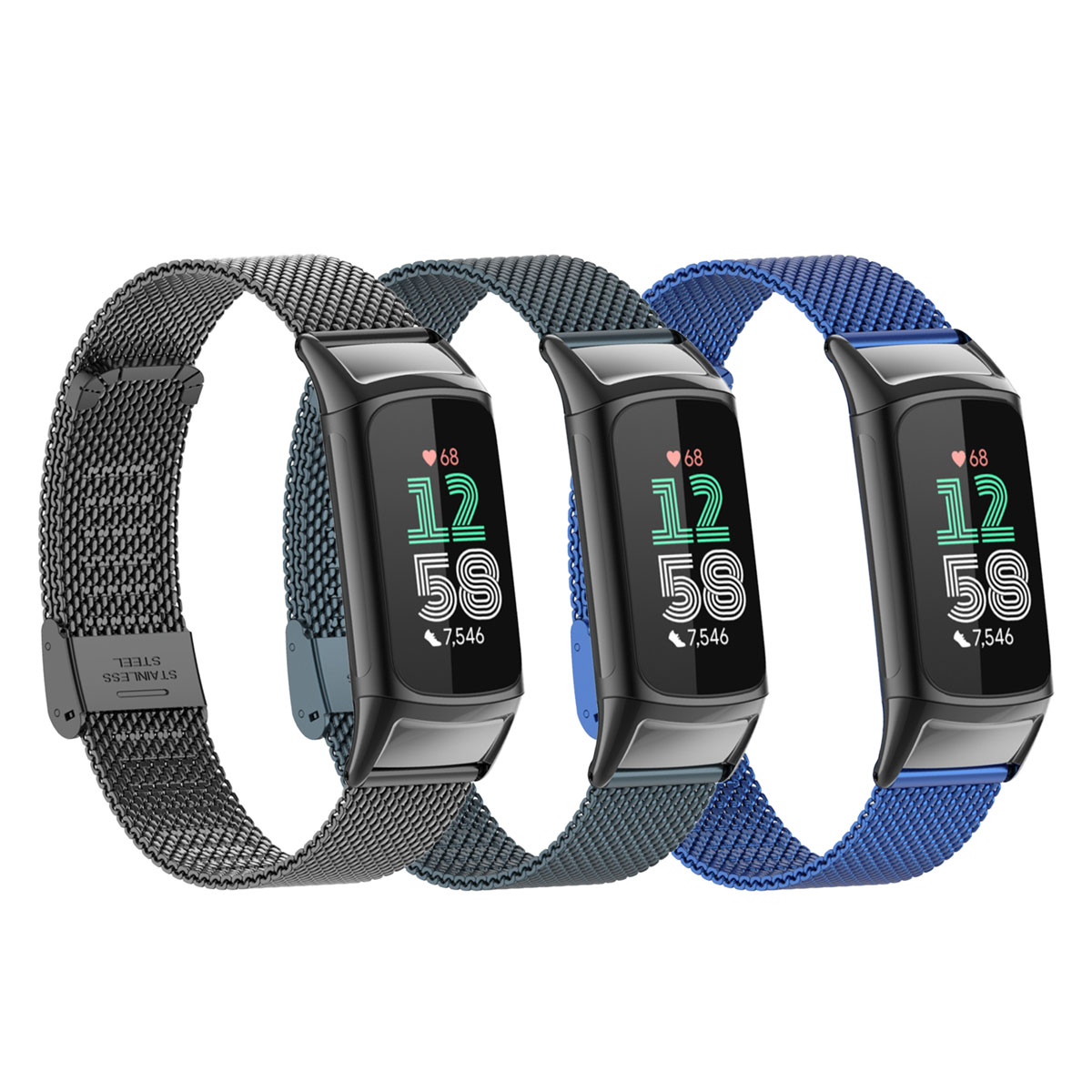 Suitable for Fitbit Charge 5/6 - đánh giá và giá Mesh Strap Metal