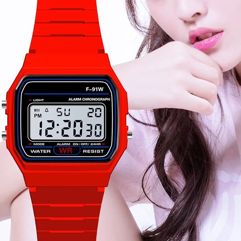 Sport LED Digital Watches for  - đánh giá và giá Silicone Band Women