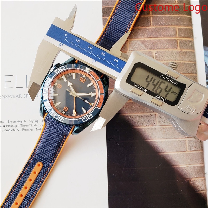 Men GMT Diving Watch Blue Oran - đánh giá và giá Rubber Strap Diver