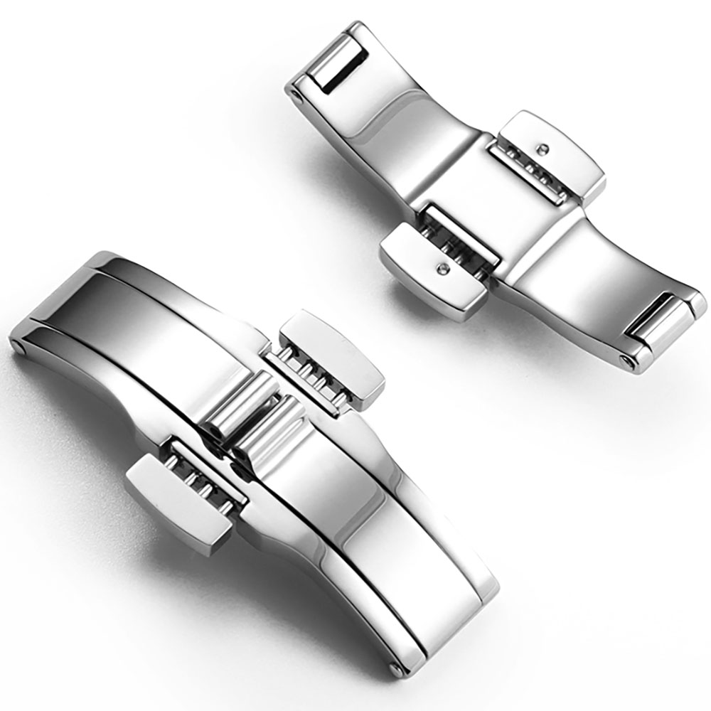 Silver Stainless Steel Butterf - đánh giá và giá Butterfly Clasp Deployant