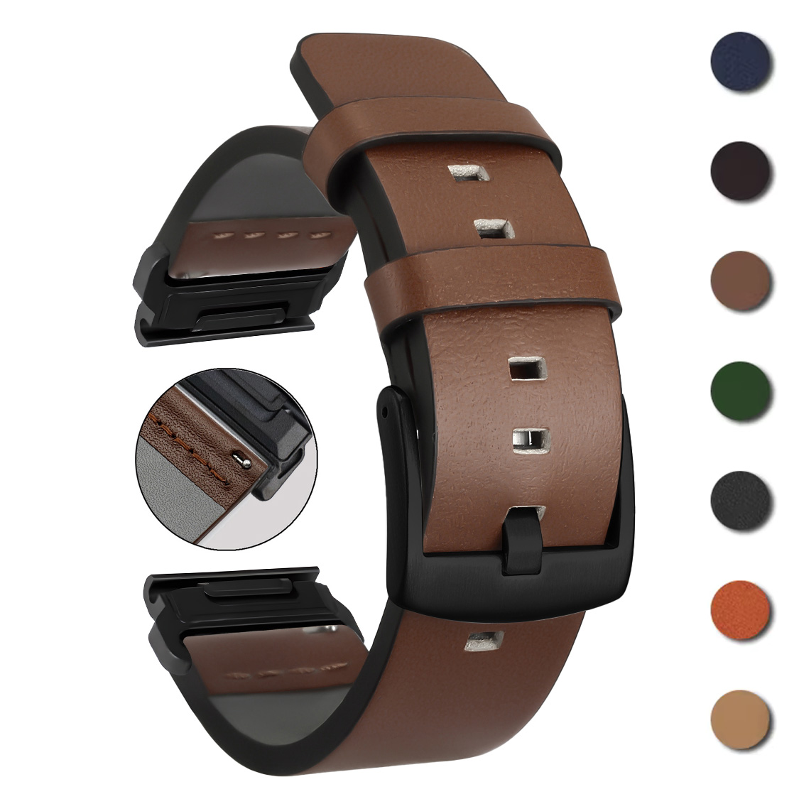 26mm 22mm Quick Fit Strap For  - đánh giá và giá Leather Strap Quick Release
