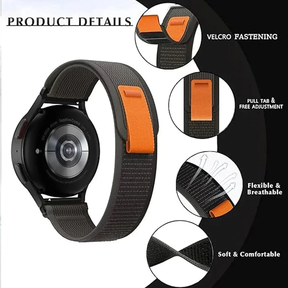 20/22mm Trail Loop Watchband F - đánh giá và giá Sport Loop Velcro